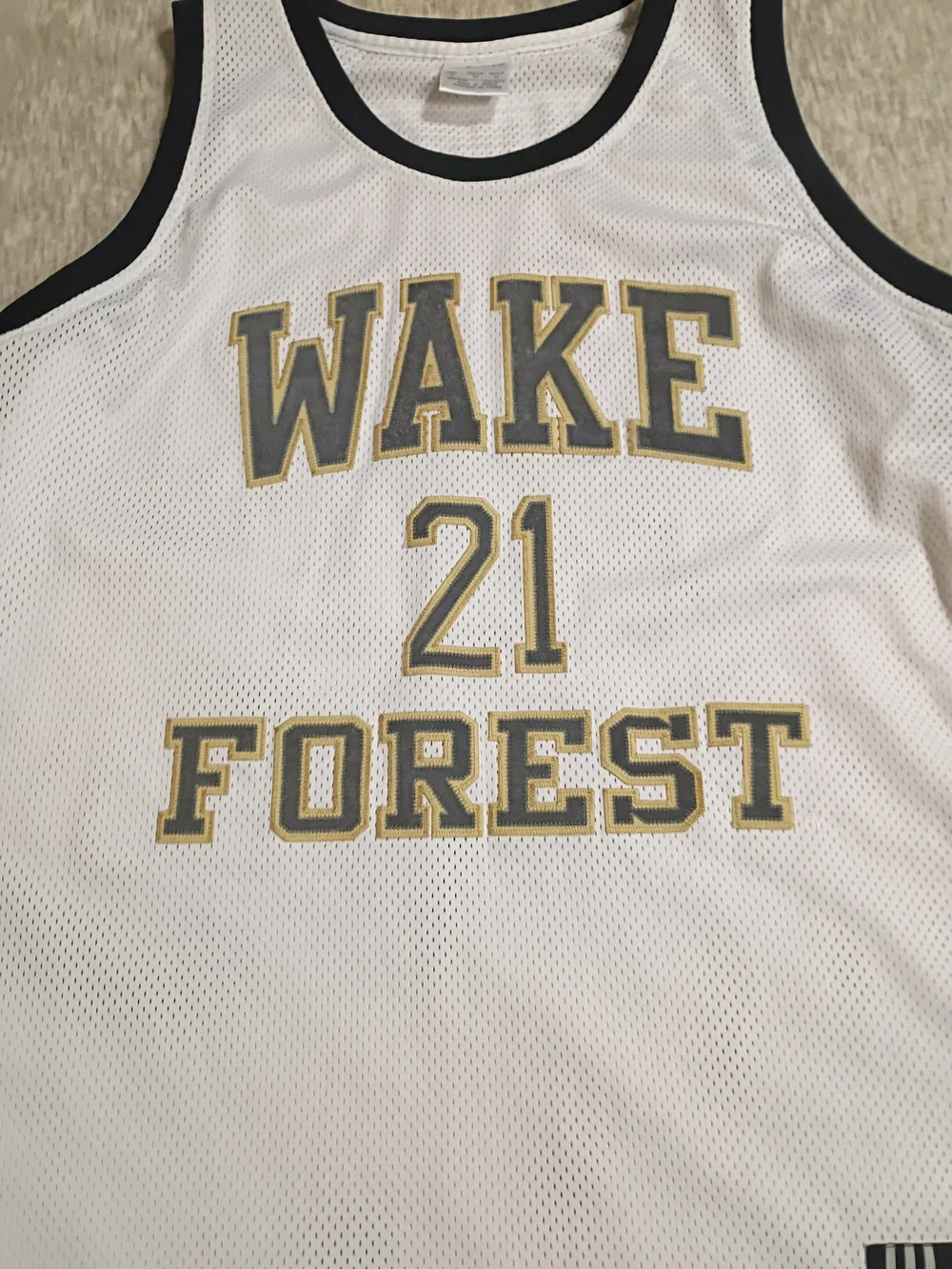 Tim Duncan Wake Forest Demon Deacons Adidas Jersey True School Sewn Men XL 52